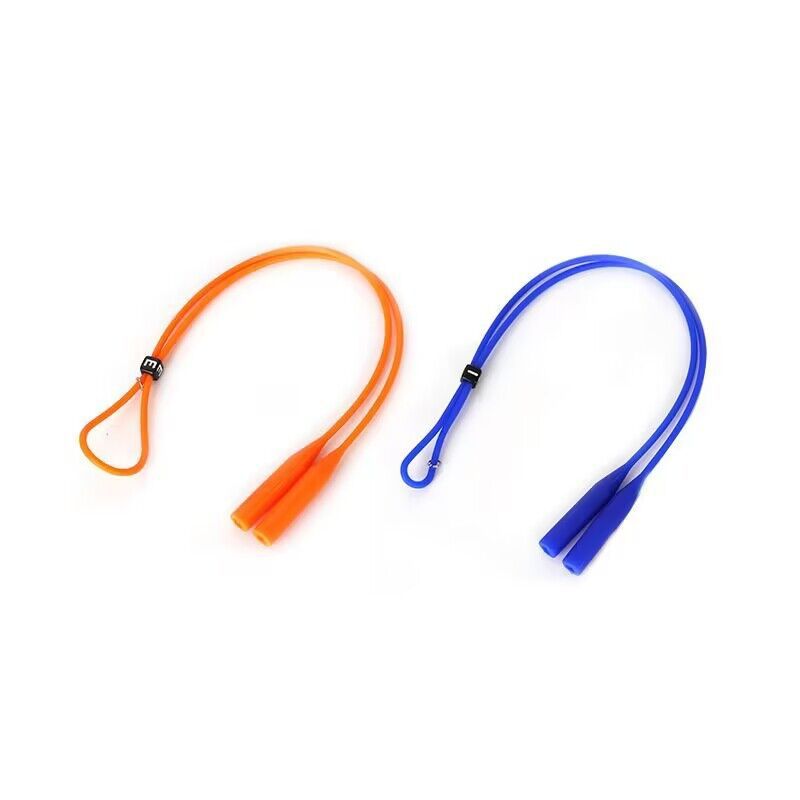 Silicone Round Head Buckle Adjustable Glasses Rope for Kidsren and Adults Sports Fixed Lengthened and Thickened Silicone Glasses Rope to Prevent Falling Off