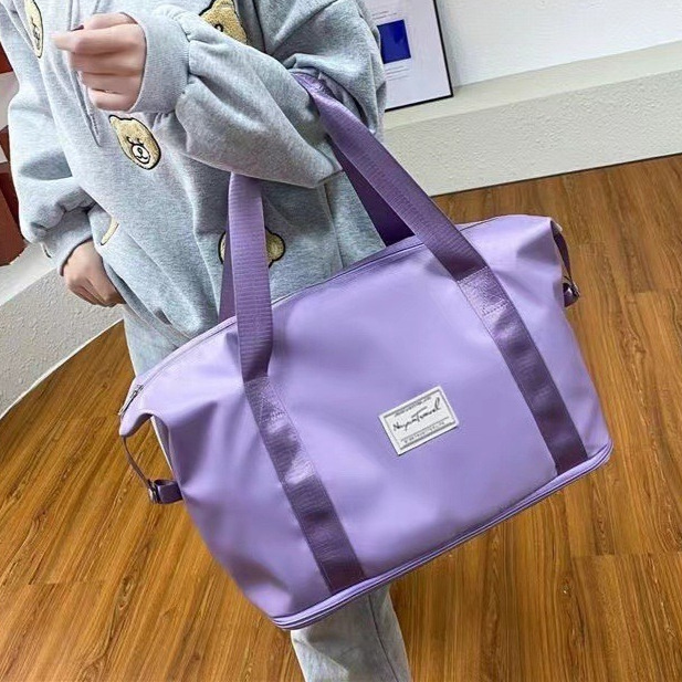 Expandable Large-Capacity Travel Storage Bag Portable Luggage Folding Waterproof Sports Fitness Bag Short-Distance Portable Lightweight