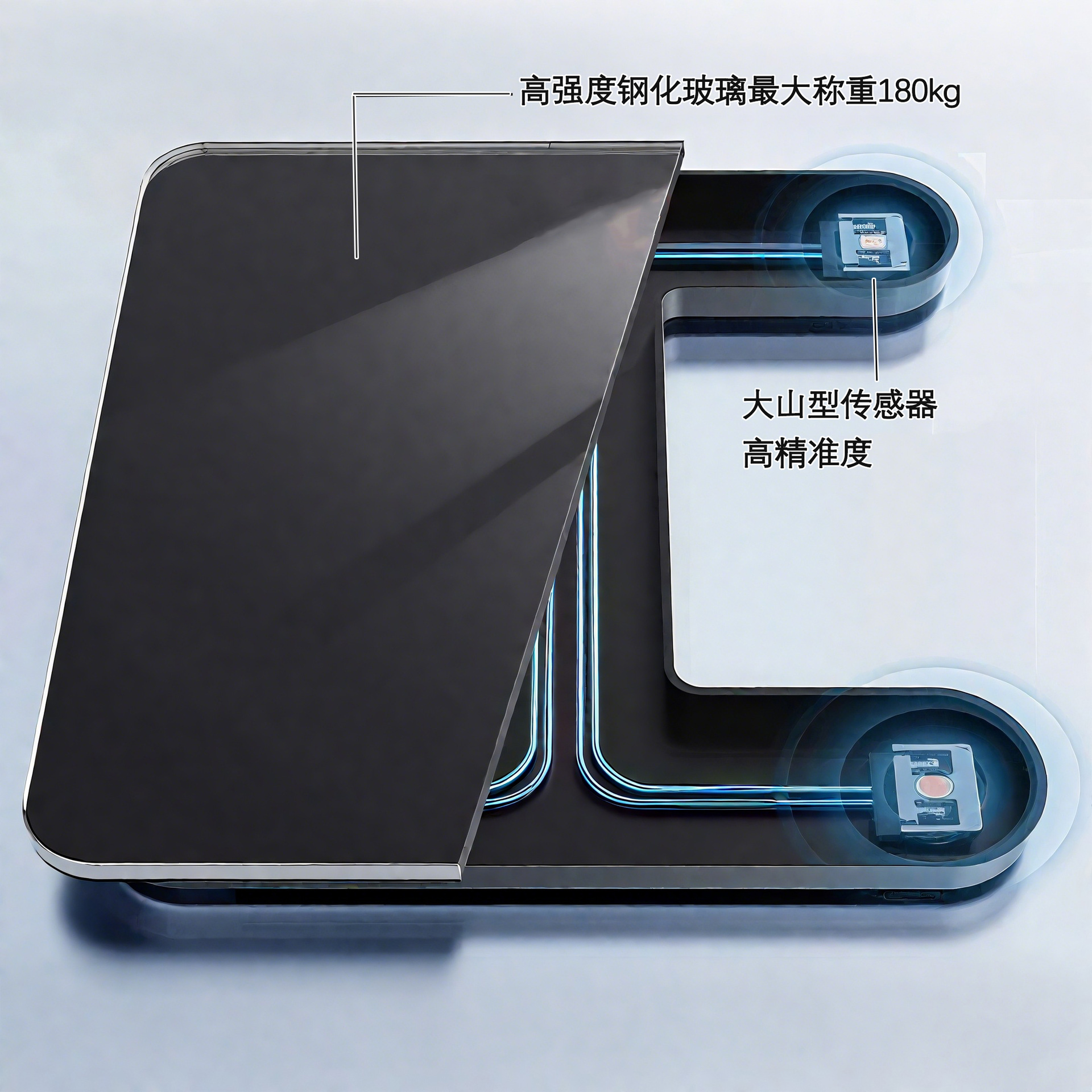 Body Fat Scale, Smart Rechargeable Weight Scale, Bluetooth Accurate Home Measurement of Body Fat, Human Body Weighing, Cross-Border Wholesale