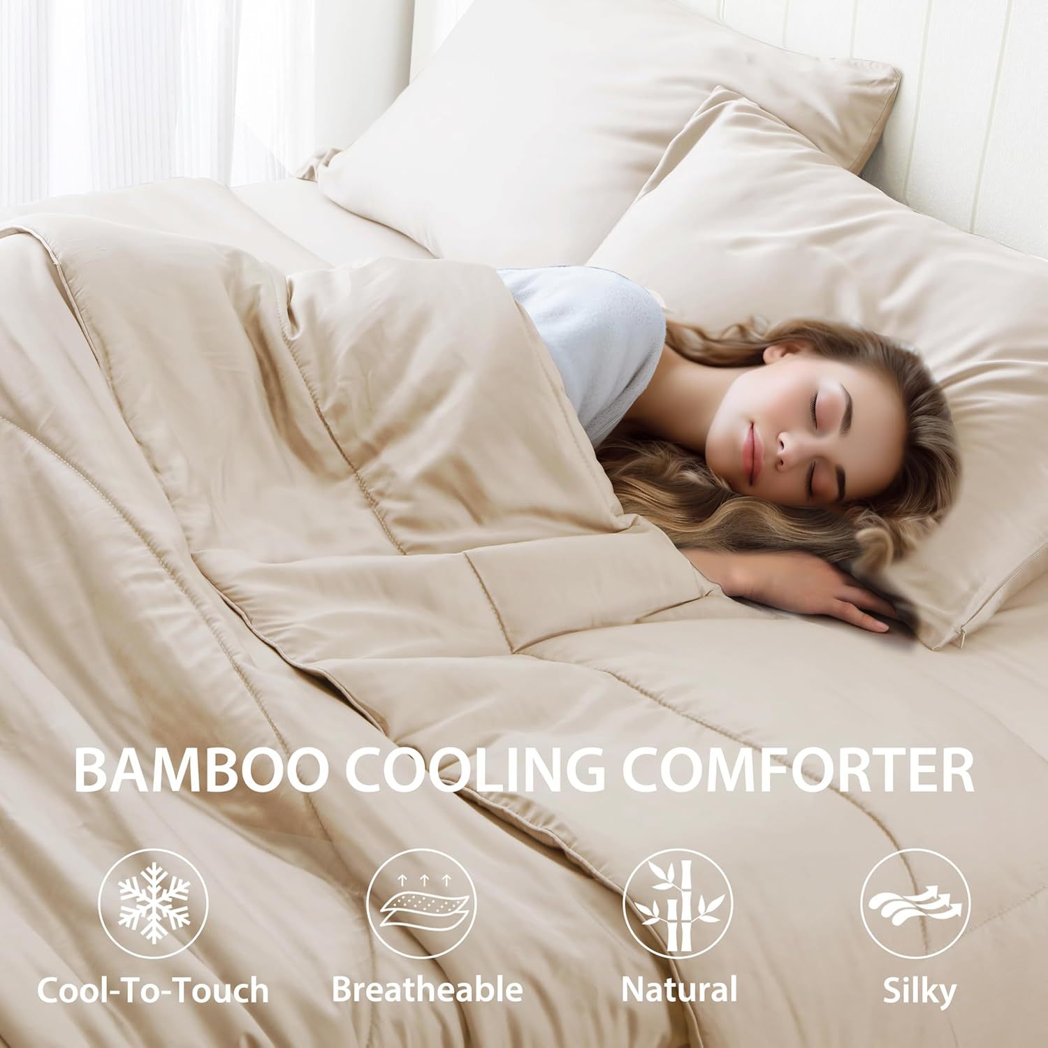 Cross-Border Amazon Bamboo Fiber Cooling Quilt Summer Cooling Quilt Bamboo Cooling Comforter