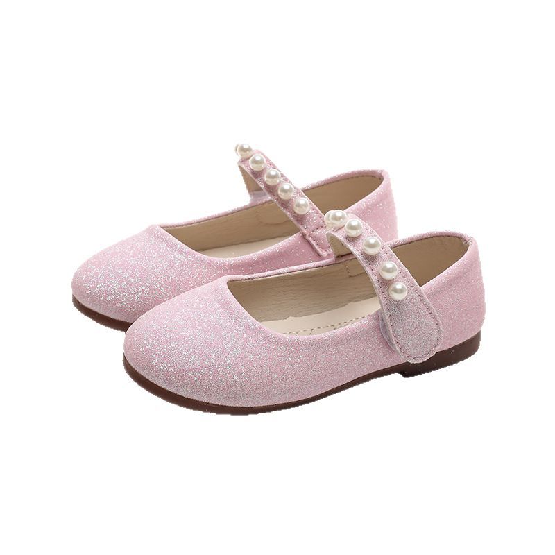 2025 Spring and Autumn Korean Style New Girls' Leather Shoes Foreign Trade Order Princess Single Shoes Children's Velcro Performance Dance Shoes