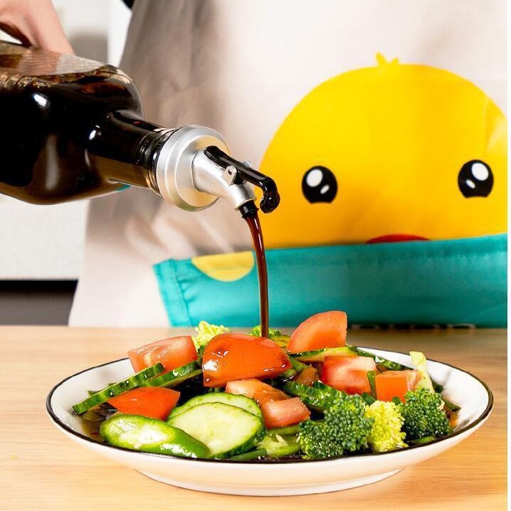 Factory Wholesale Oil Spout Oil Bottle Stopper Kitchen Push-Type Oil Guide Spout Soy Sauce Vinegar Bottle Stopper Seasoning Bottle Oil Spout Stopper