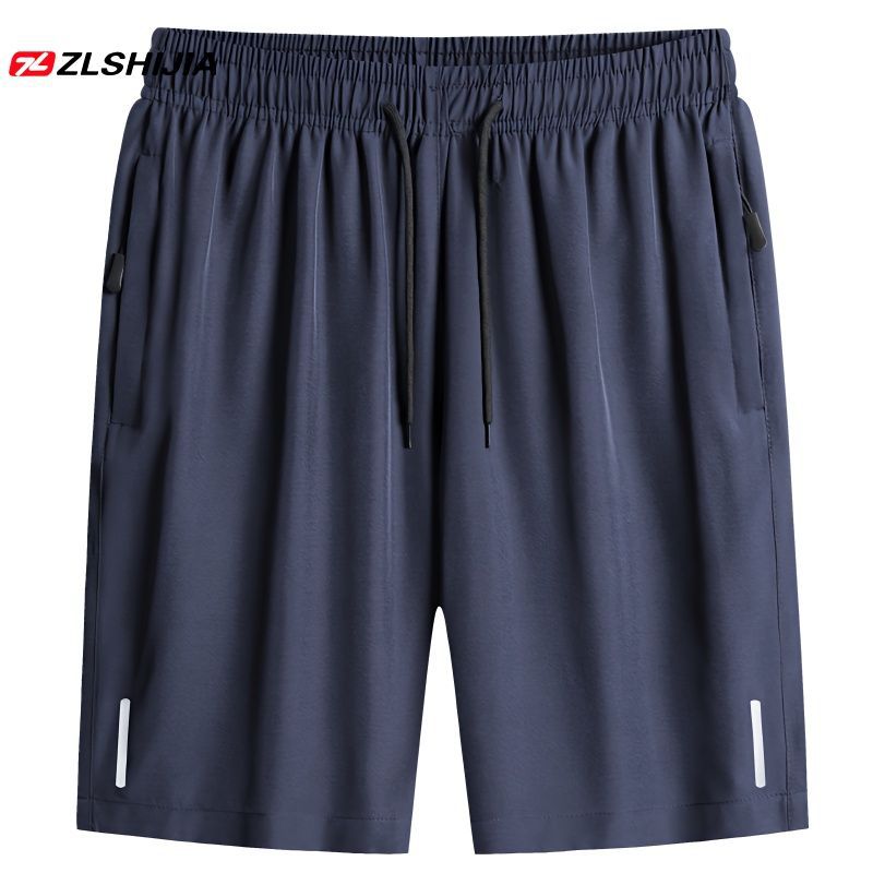 Men's Outer Wear Five-point Pants Ice Feeling Thin Breathable Large Size Basketball Running Sports Shorts Men's Summer