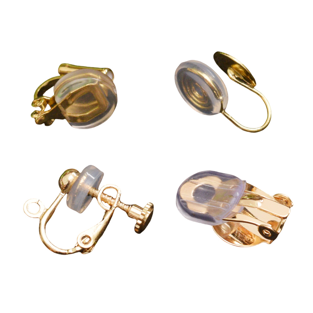 Mosquito Incense Plate Ear Clip Ear Mat Silicone Environmental Transparent Anti-Pain Mat DIY Earrings Accessories Ear Clip Soft Rubber Mat