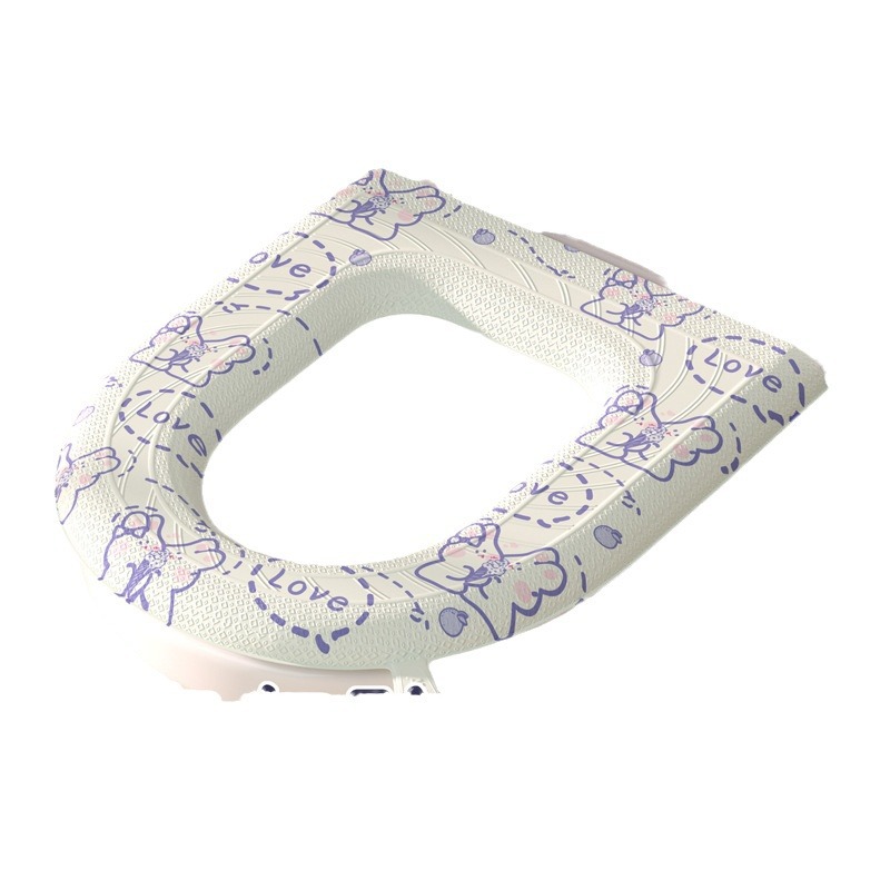 Toilet Seat Ring Cover for All Seasons, No-wash Household Toilet Mat, Flushable Toilet Seat Cushion, Waterproof for All Seasons