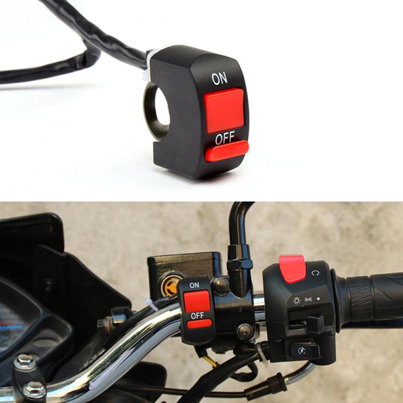 Motorcycle electric car modification switch LED headlight modification 2-wire switch faucet handle flameout warning light