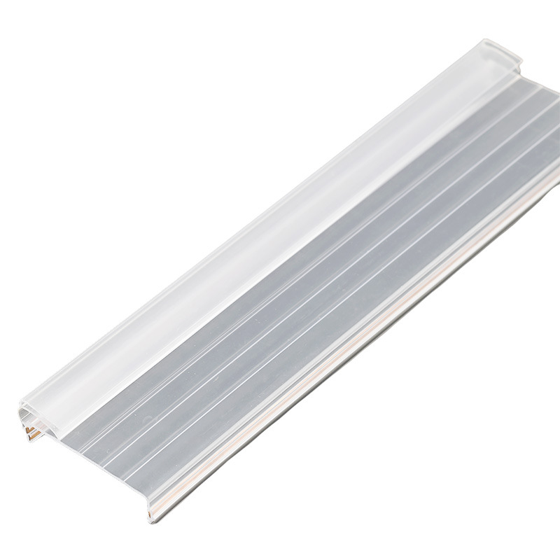 Pvc Transparent Conductive Strip Supermarket Shelf Digital Price Tag Conductive Rail Price Tag Power Rail Pvc Transparent Profile