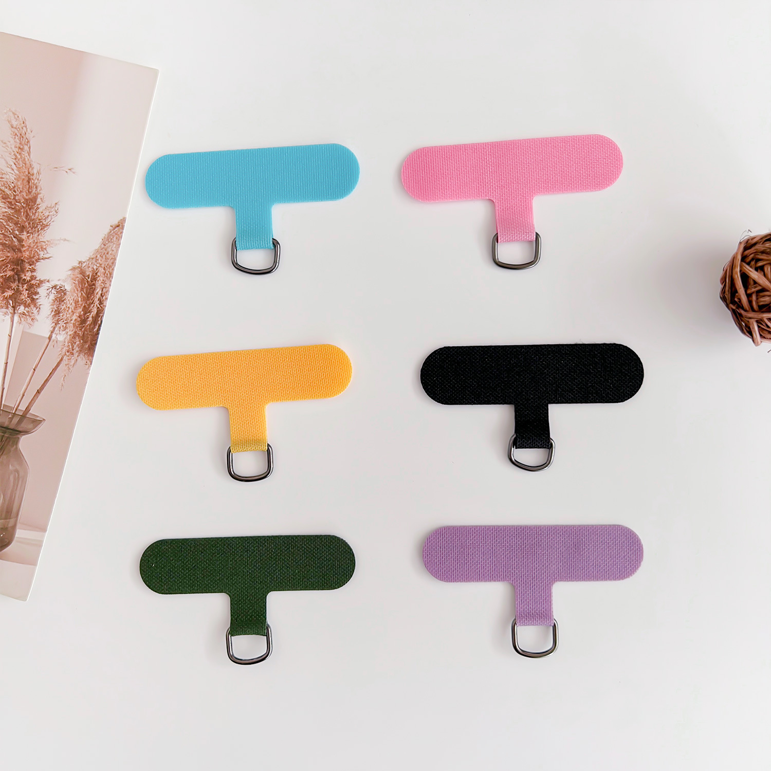 Factory Direct Sales Mobile Phone Fixed Gasket Lanyard Gasket Strong Mobile Phone Lanyard Patch D Buckle Gasket Back Patch Clip