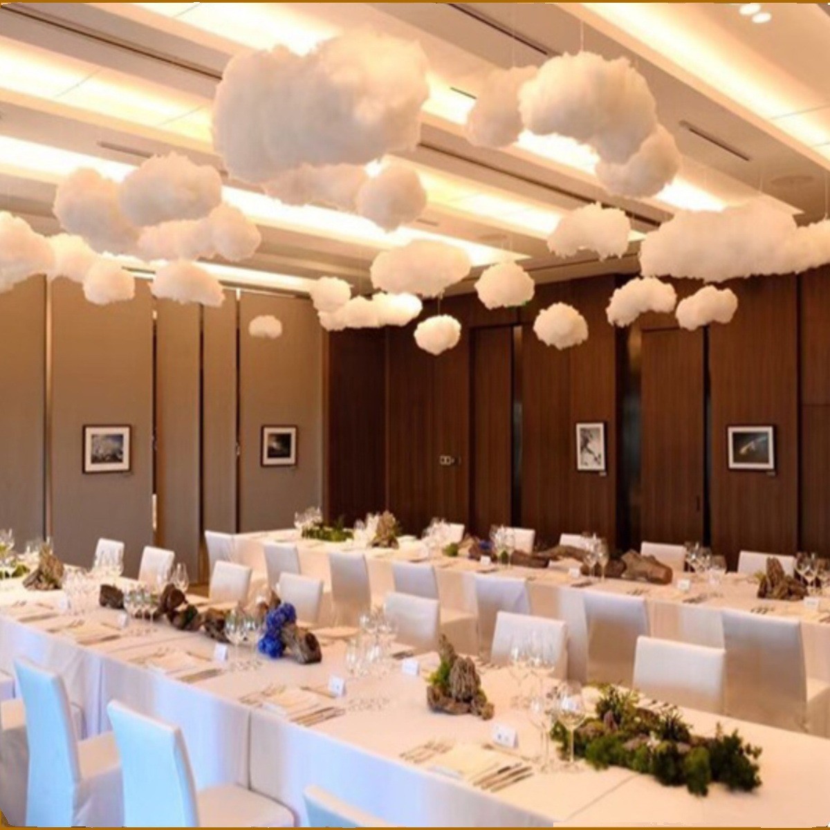 Decorative Clouds, Cotton Cloud Props, Simulated White Cloud Hangings, Classroom Kindergarten Decoration, 4S Car Store Decoration Pendants