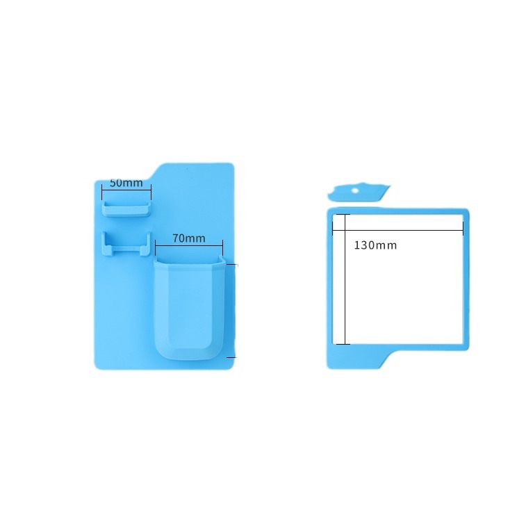 Manufacturer in stock wall-mounted silicone toothbrush holder silicone storage rack toothbrush storage rack punch-free bathroom storage rack