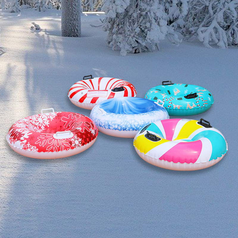 Cross-Border Spot Pvc Inflatable Ski Ring New Product Outdoor Round Thickeneded Inflatable Ski Water Ski Ring Imitation Toy