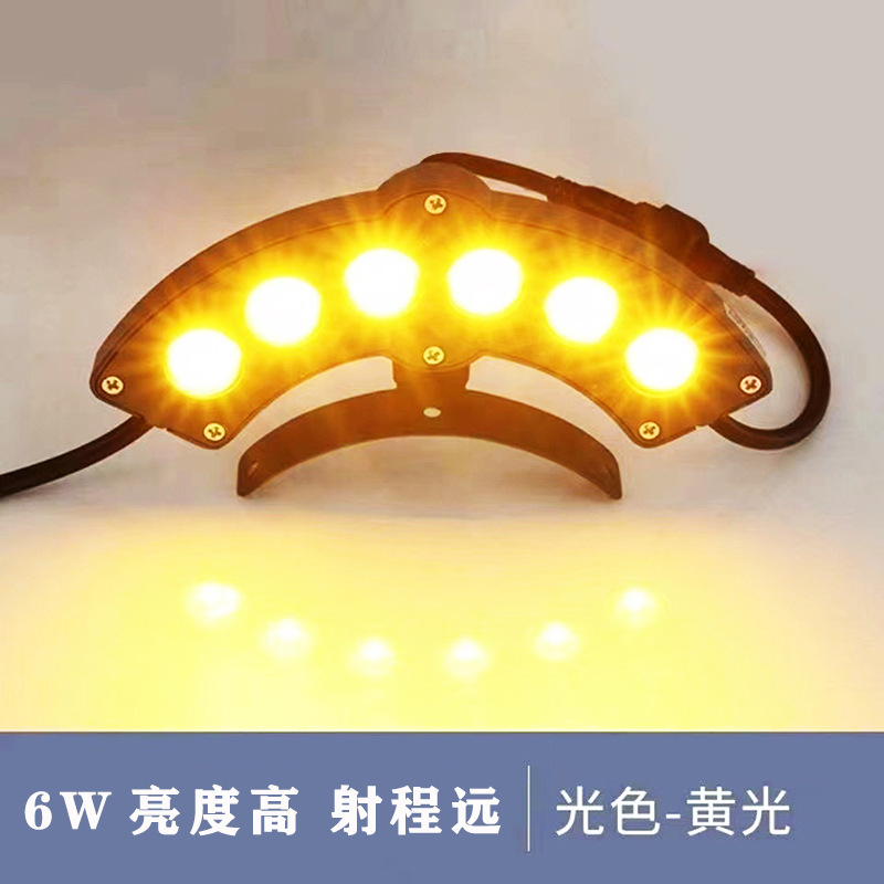 Led Corrugated Light Outdoor Waterproof Tile Light Ancient Building Tile Light Wholesale Pavilion Temple Roof Eaves Moon Light