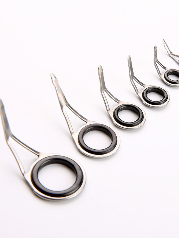 OS metal ceramic guide ring DIY handmade fishing rod accessories stainless steel bracket single foot feet