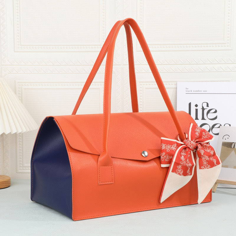 Source Factory Retro Silk Scarf, High-End Women's Hair Tie, Bow Ribbon, Bag Gift Box, Souvenir Silk Scarf