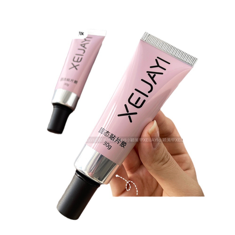 Solid-State adhesive for nail wear adhesive gel durable firm non-rebound nail adhesive 