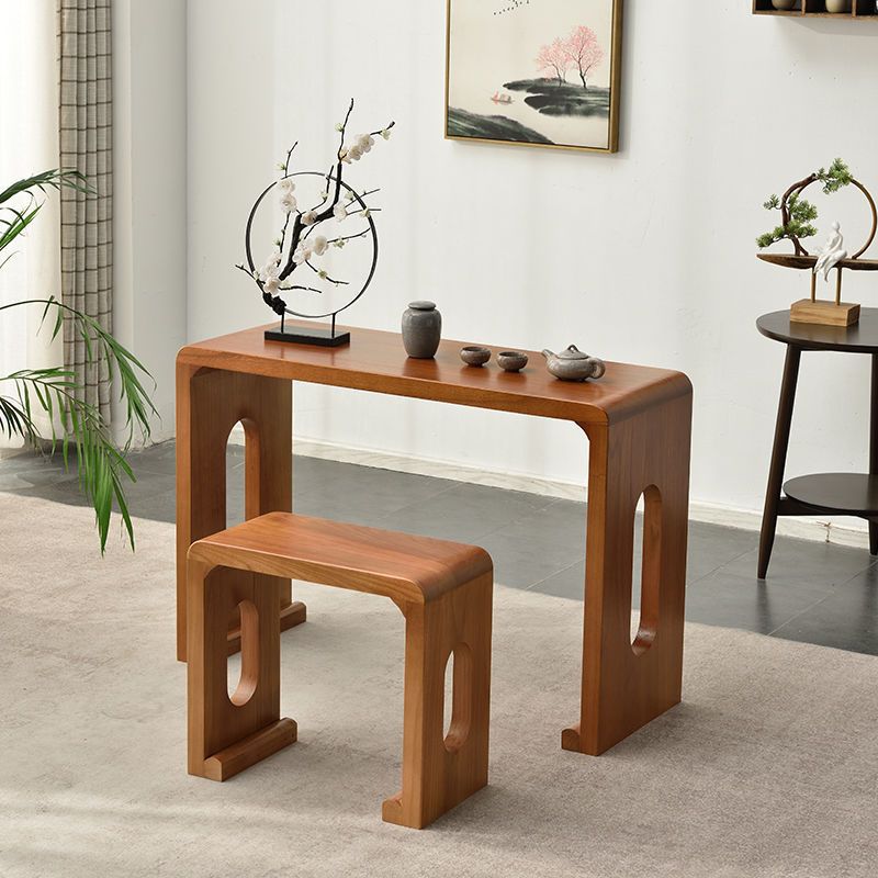 Free Shipping Solid Wood Paulownia Guqin Table Resonance Guqin Table and Stool Chinese Calligraphy Table Imitation Guqin Table Tea Art Table and Stool
