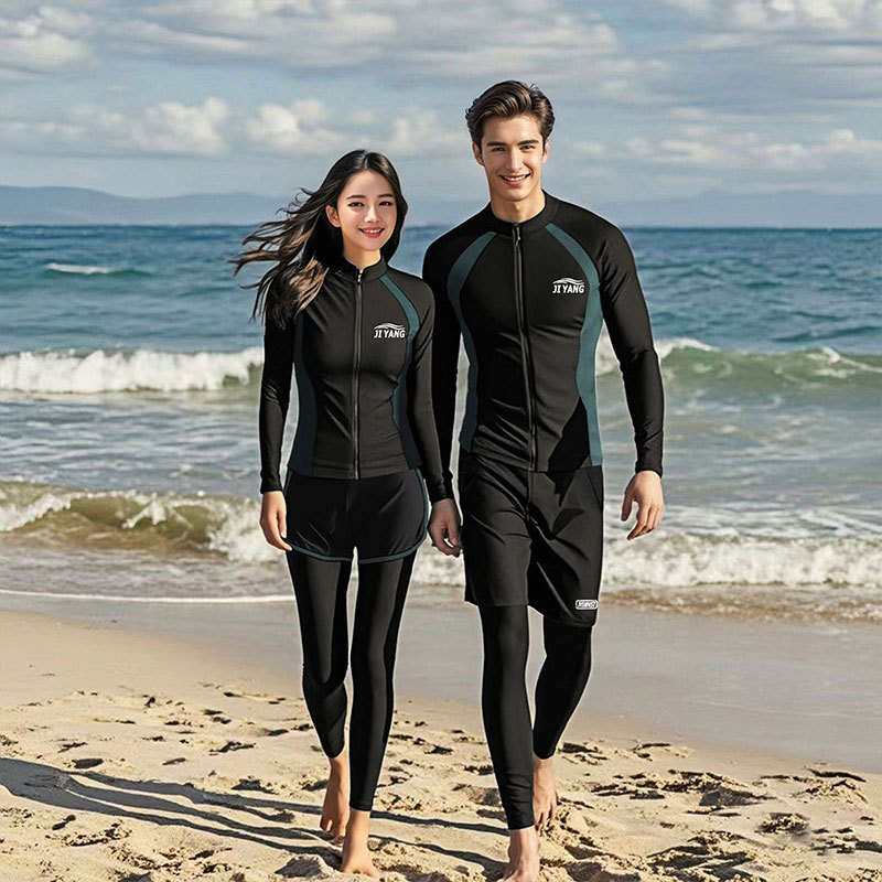 Diving Suit New Couple plus size Swimwear Sunscreen Quick-drying Surf Snorkeling Split Jellyfish Clothes Long Sleeve Trousers for Men and Women