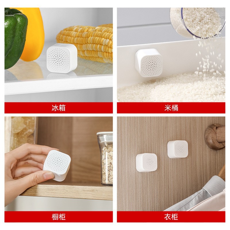 6 Pack Refrigerator Deodorant Activated Carbon Adsorption Purification Preservation Deodorizing Box Refrigerator Wardrobe Drawer Deodorizing Box