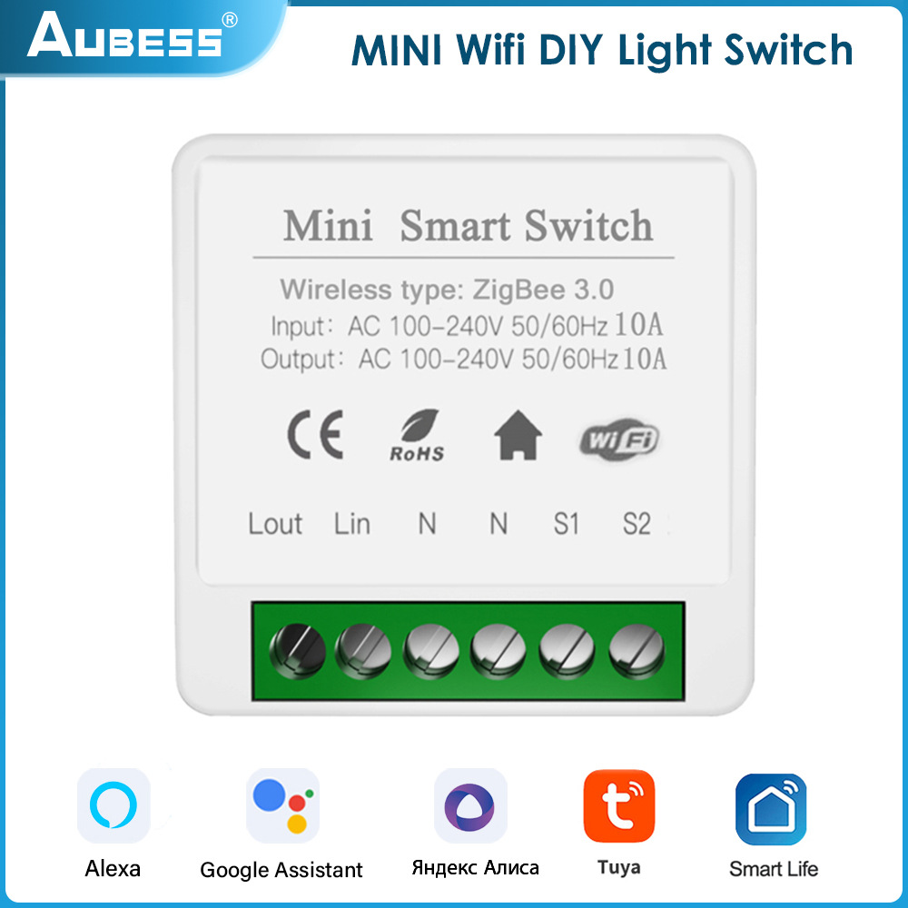 16A graffiti Wifi Bluetooth dual-mode intelligent on-off device concealed intelligent switch, support single control and dual control