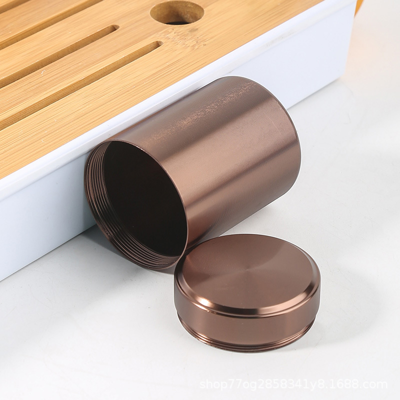 Portable small size Mini Tea Cans Small Aluminum Cans Small Cans Tea Cans Iron Cans High-grade Tea Gift Box Packaging Empty Box