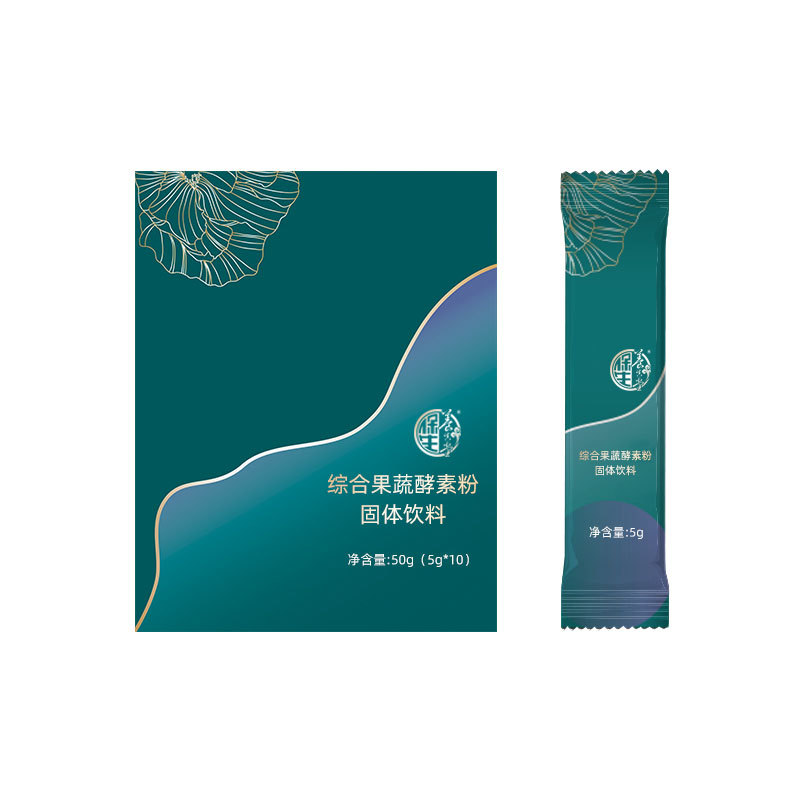 Oem Oem Taiwan Fruit and Vegetable Enzyme Powder Solid Beverage Bagged Meal Replacement Powder Customized to Take Samples