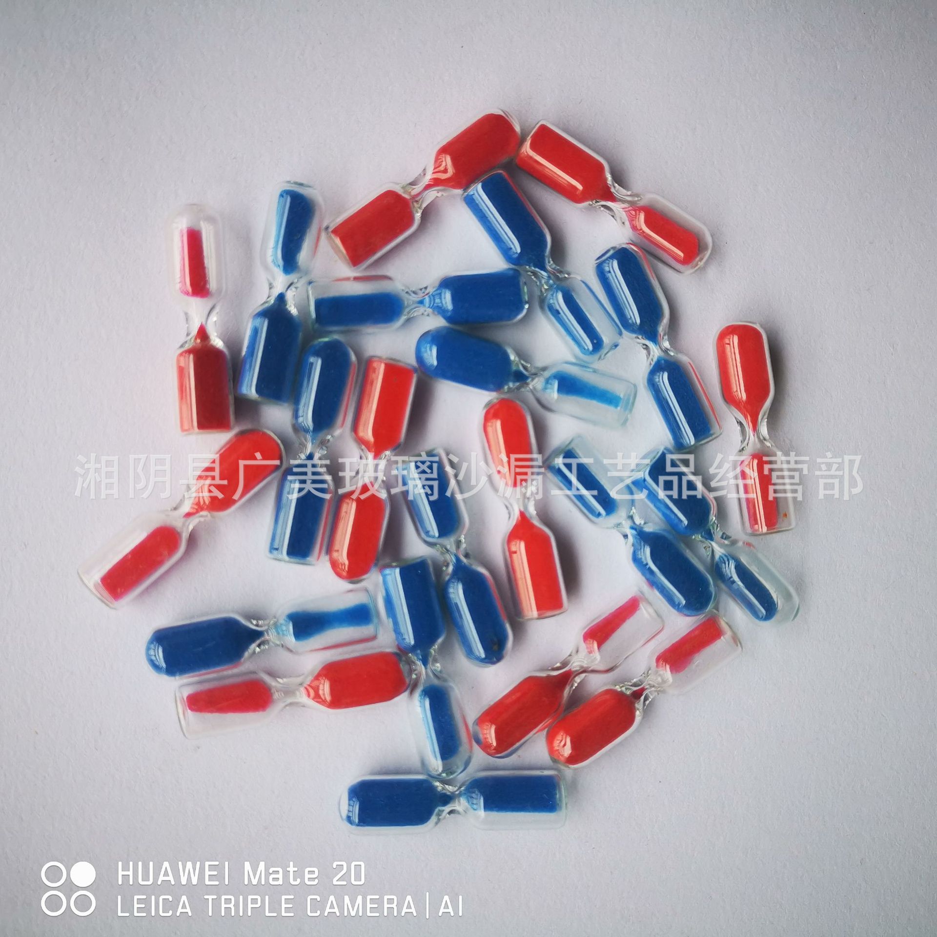 Spot supply colored glass small hourglass mini hourglass cuff links hourglass accessories hourglass wholesale