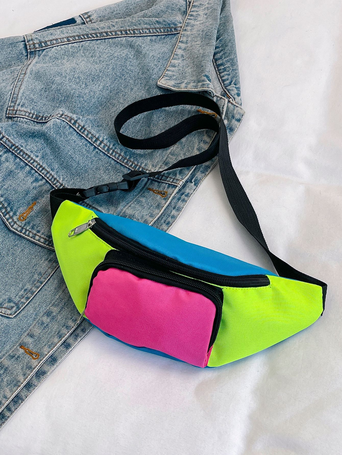 Waist Bag Oxford Cloth Men's Chest Bag Storage Outdoor Crossbody Bag Sports Bag Multi-Functional Bag Printed Logo Casual and Versatile