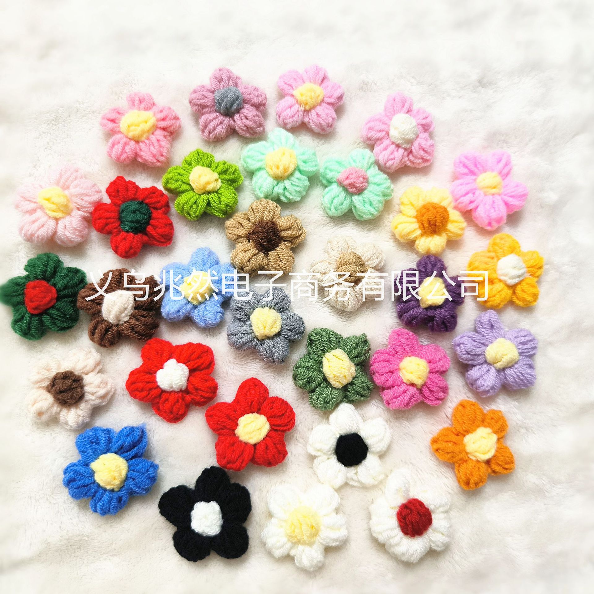 Готовая ручная работа крючком цветок-пухляш пряжа DIY аксессуары для заколок корсаж сумок одежды цветок