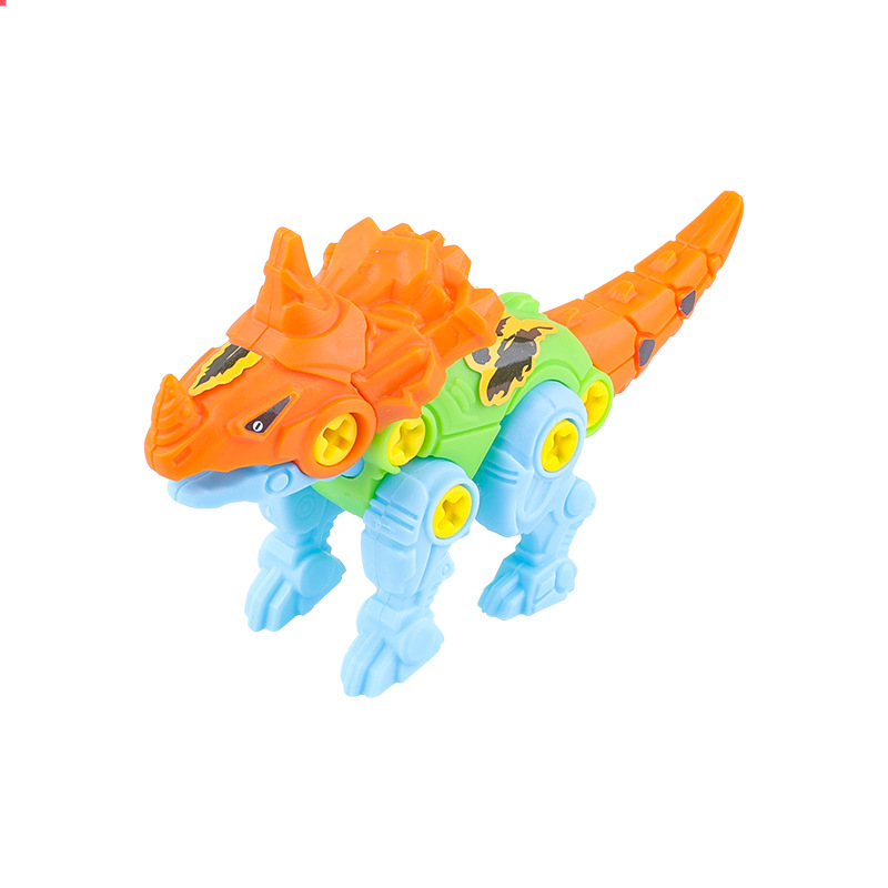 Children's DIY Disassembly and Assembly Dinosaur Model Puzzle Combination Assembled Building Blocks Dinosaur Screws Kindergarten Small Gift Toys