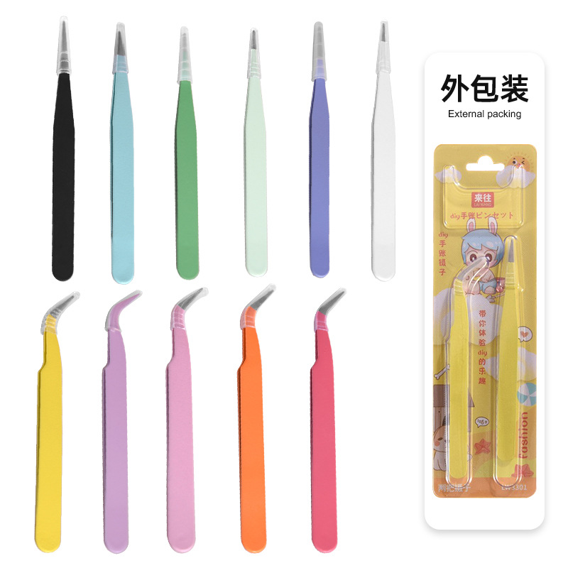 Металлический цветной клип из нержавеющей стали, клип для документов, ретро стиль, прямой и изогнутый клип