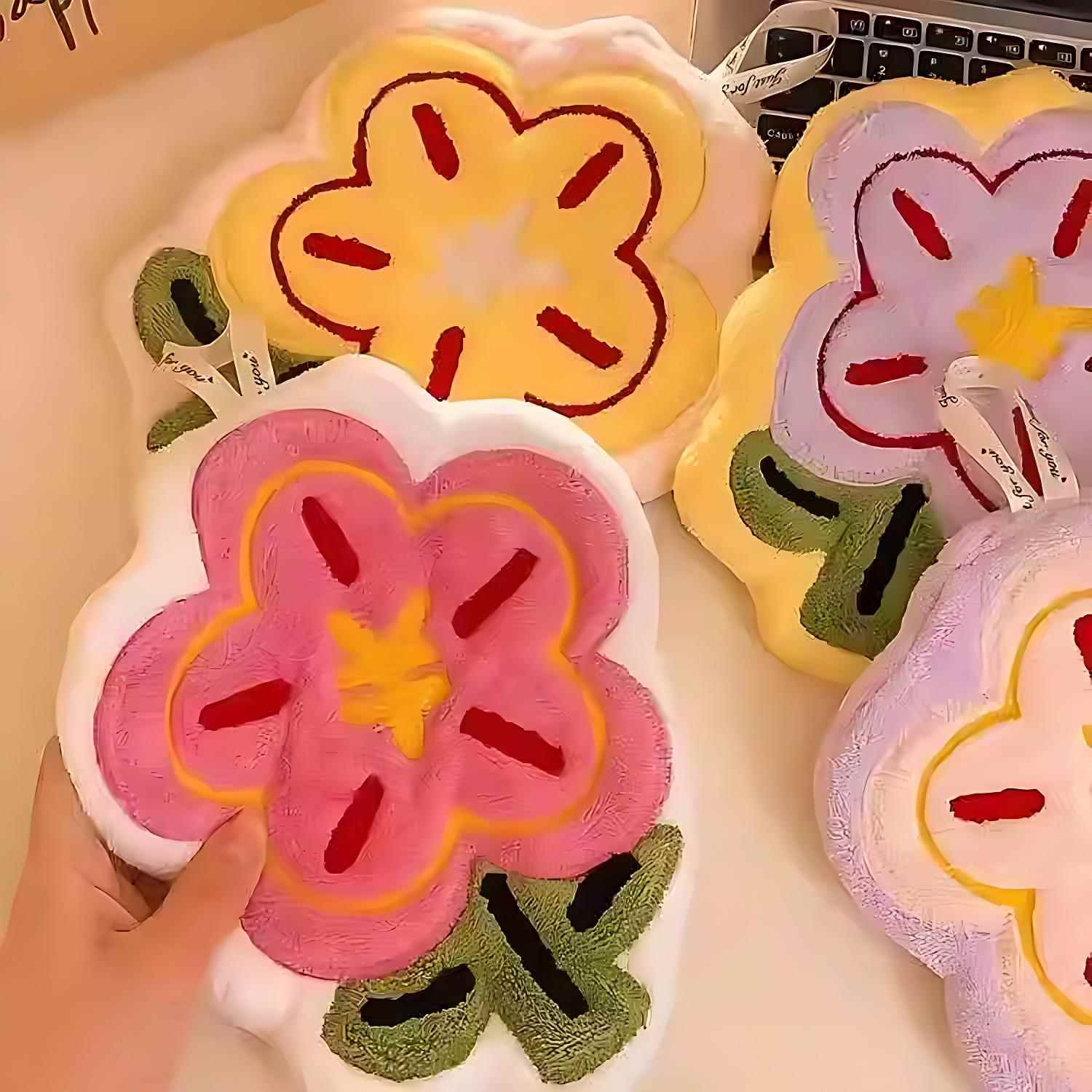 Rich flowers cute kitchen bathroom towel lint-free coral fleece super absorbent quick-drying towel can be hung