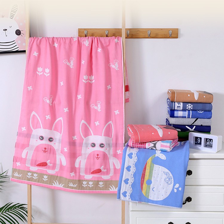 Полотенце из трех слоев хлопкового батиста, оптовая продажа, детское, мультяшное