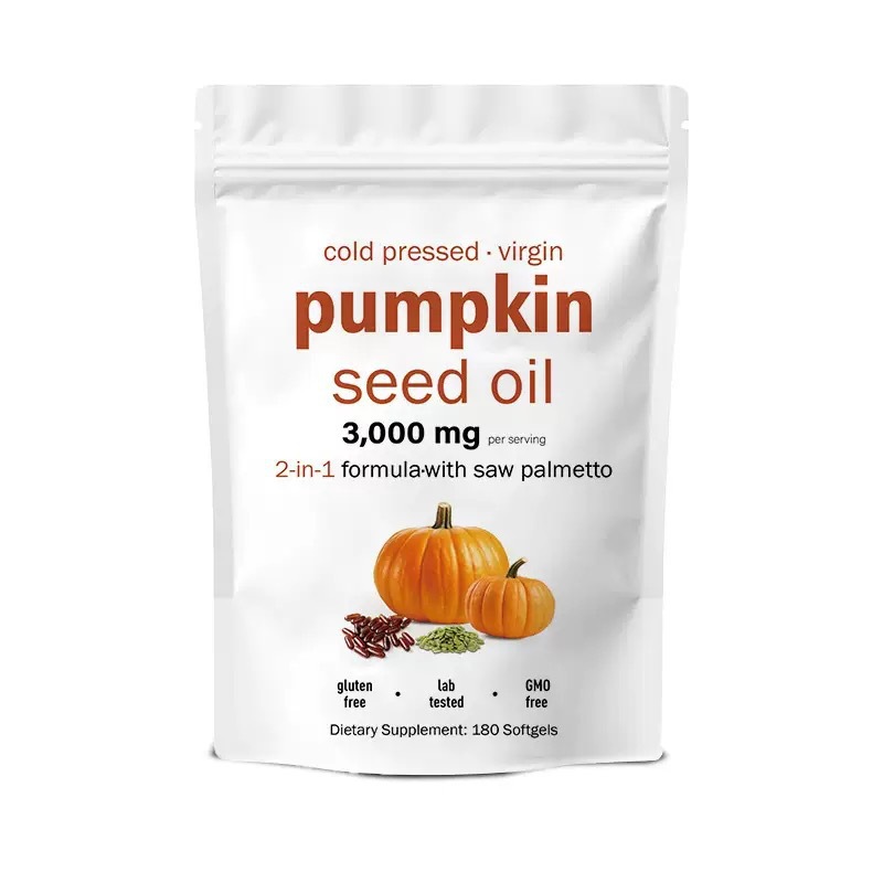 Cross-Border Spot Pumpkin Seed Oil Soft Capsules Pumpkin Seed Oil Palm Capsule Soft Capsules 300 Capsules