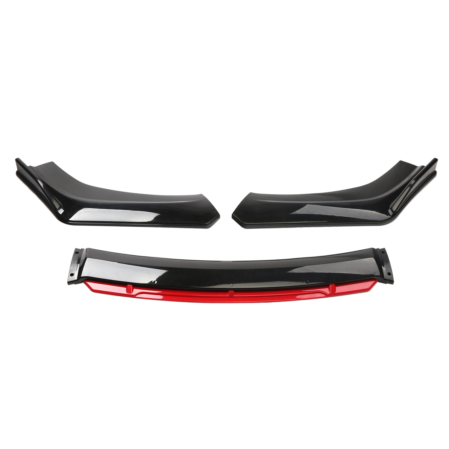 Car Universal Three-Stage Front Shovel Car Four-Stage with Red Trim Strip Front Lip Small Surround Front Bumper Front Shovel Corner