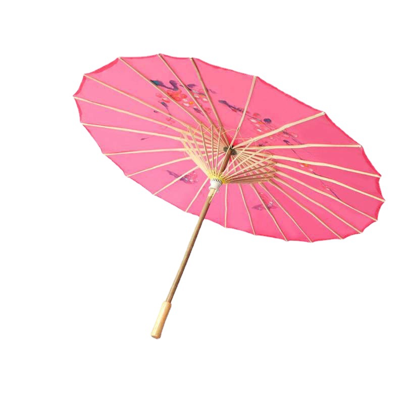 Factory Ancient Style Oil Paper Umbrella Jiangnan Performance Umbrella Chinese Style Dance Props Ceiling Decorative Umbrella Ancient Costume Walking Umbrella