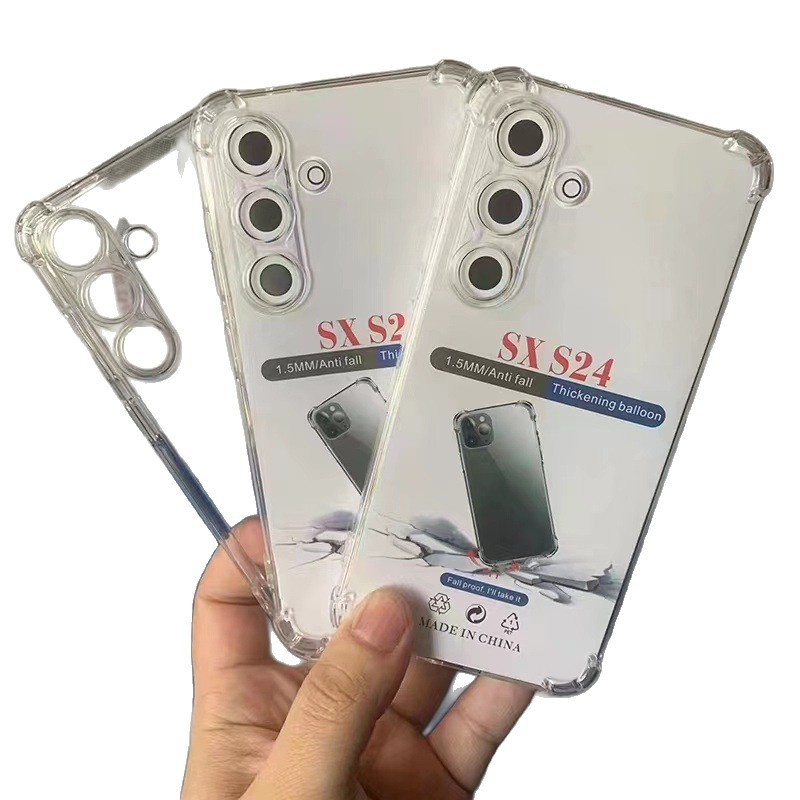 S24 Samsung S26 Four-Corner Anti-Drop Transparent Tpu Airbag Phone Case Suitable for S26Pro/S24Ultra