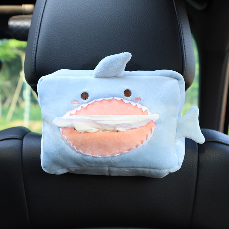 Car tissue box car cartoon decorative tissue pump creative cute car chair back hanging armrest box paper box