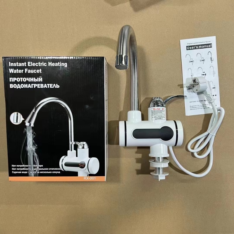 Смеситель для горячей и холодной воды из нержавеющей стали, электрический, для кухни, мгновенный подогрев воды, оптовая продажа