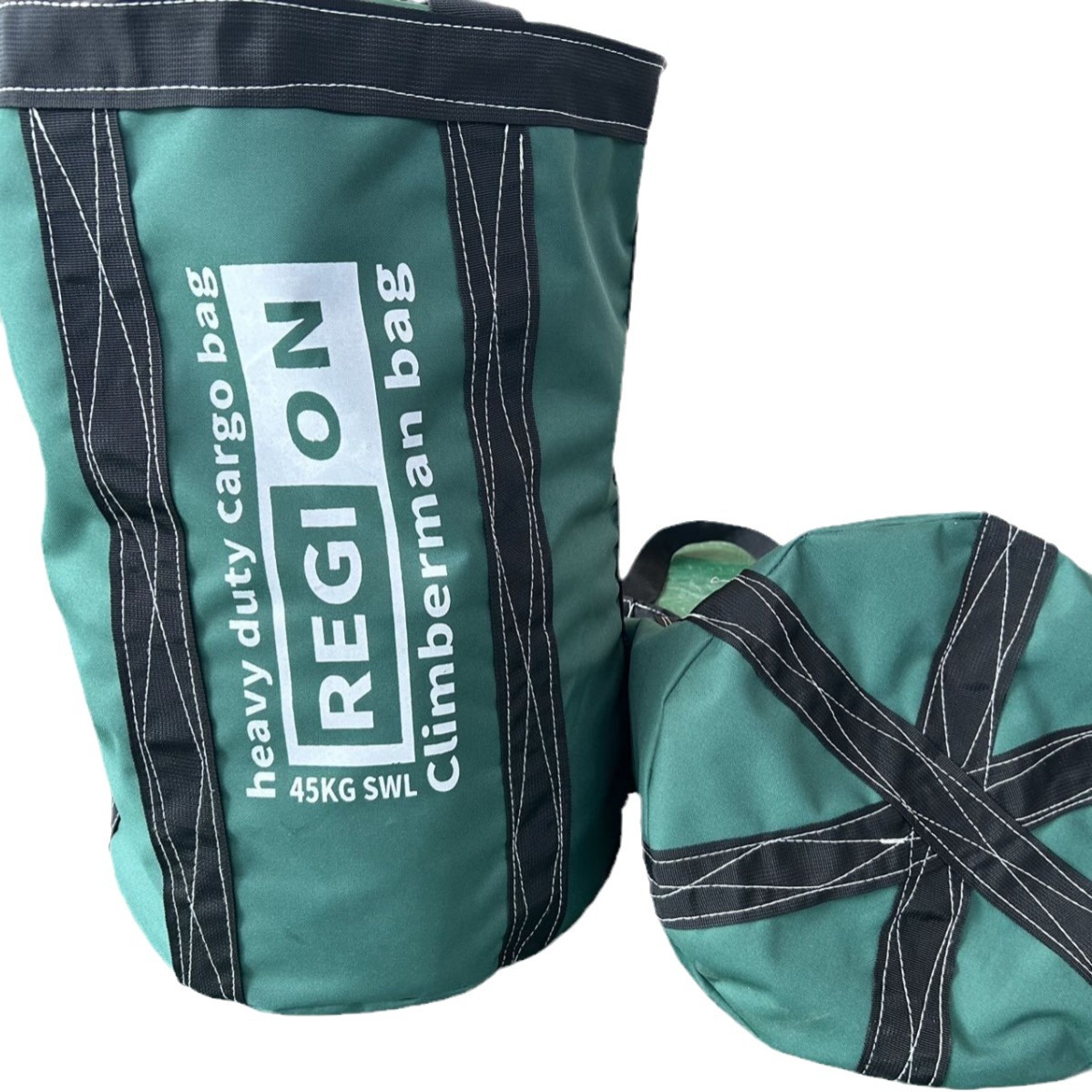 Thickened Oxford Cloth Fastener Cross-border Load-bearing Bag Heavy-duty Cargo Bag Portable Canvas Barrel Bag Ton Bag Tool Storage Bag