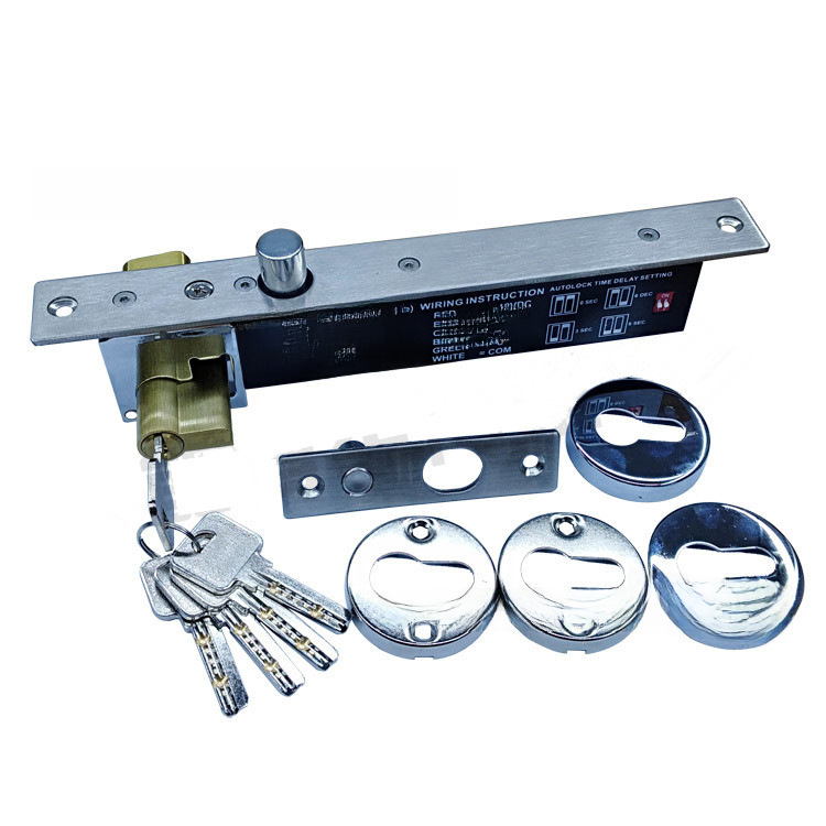 Prison lock with key electric lock with key electric plug lock solid narrow power off lock signal 12v lock head