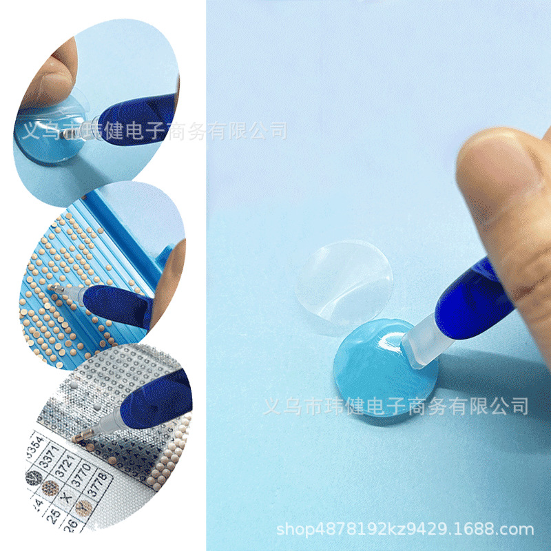 Diamond Painting Clay Tool Kit Accessories Dotting Pen Red Square Plate Round Plate Tweezers Factory Direct Sale Wholesale Handmade