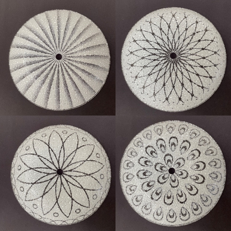 Modern Ceiling Light Lampshade Shell Frosted Glass Lampshade European Style Ceiling Light Lampshade Frosted