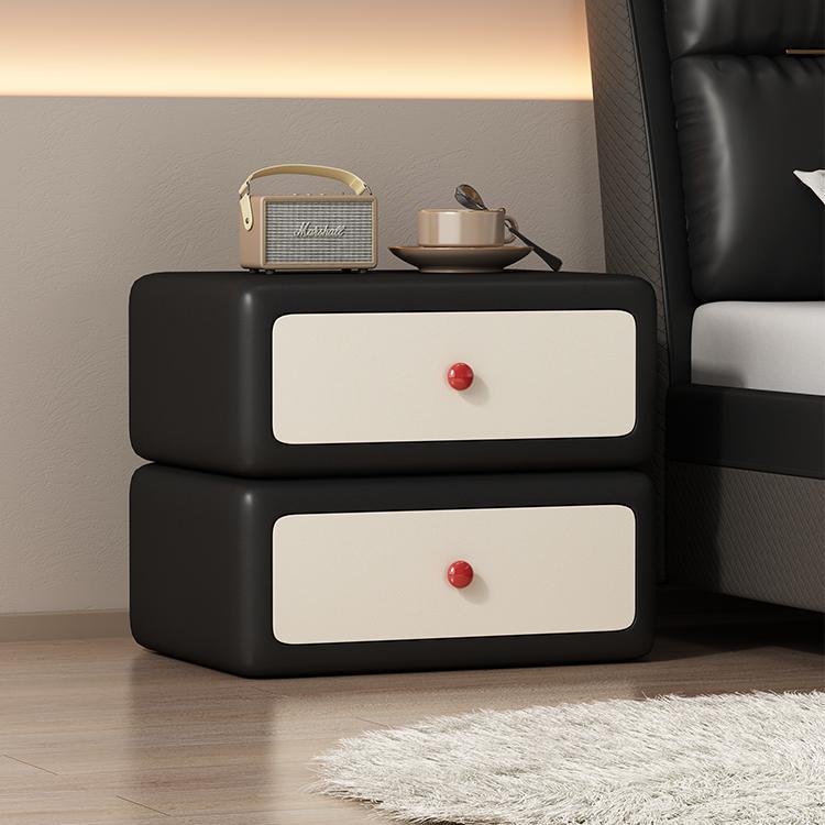 Прикроватная тумбочка из массива дерева, белого кремового цвета, для спальни, маленький шкаф в итальянском легком роскошном стиле