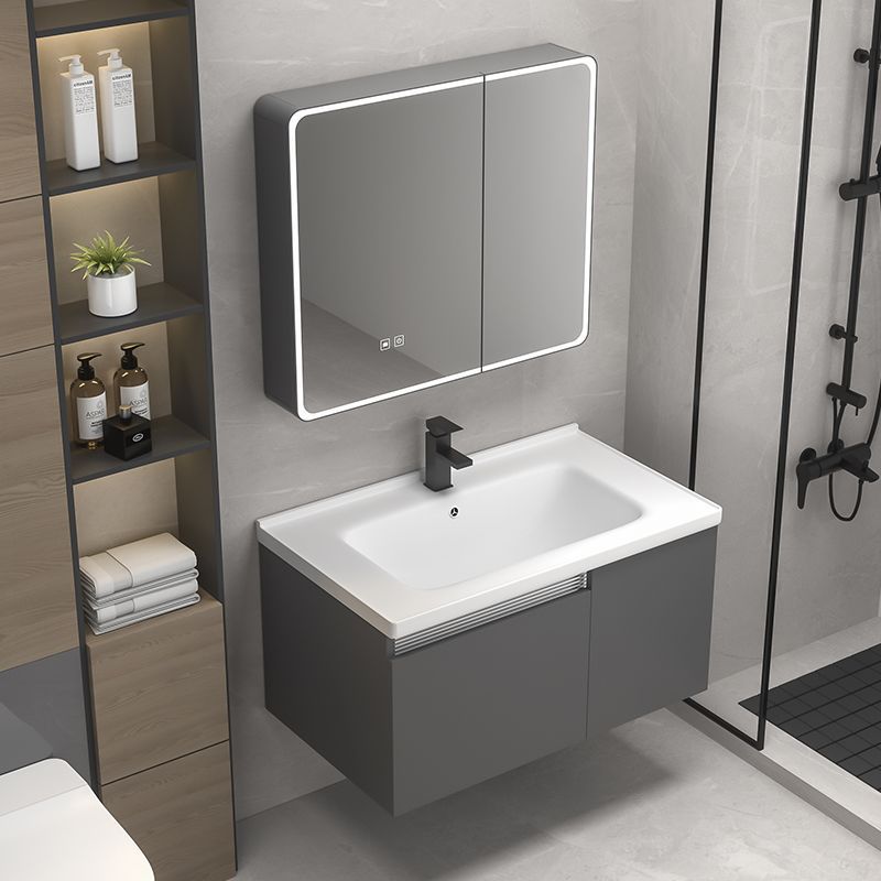 Утолщенный ванный шкаф с интегрированным керамическим умывальником, умывальник шириной 40 см с бесплатной доставкой