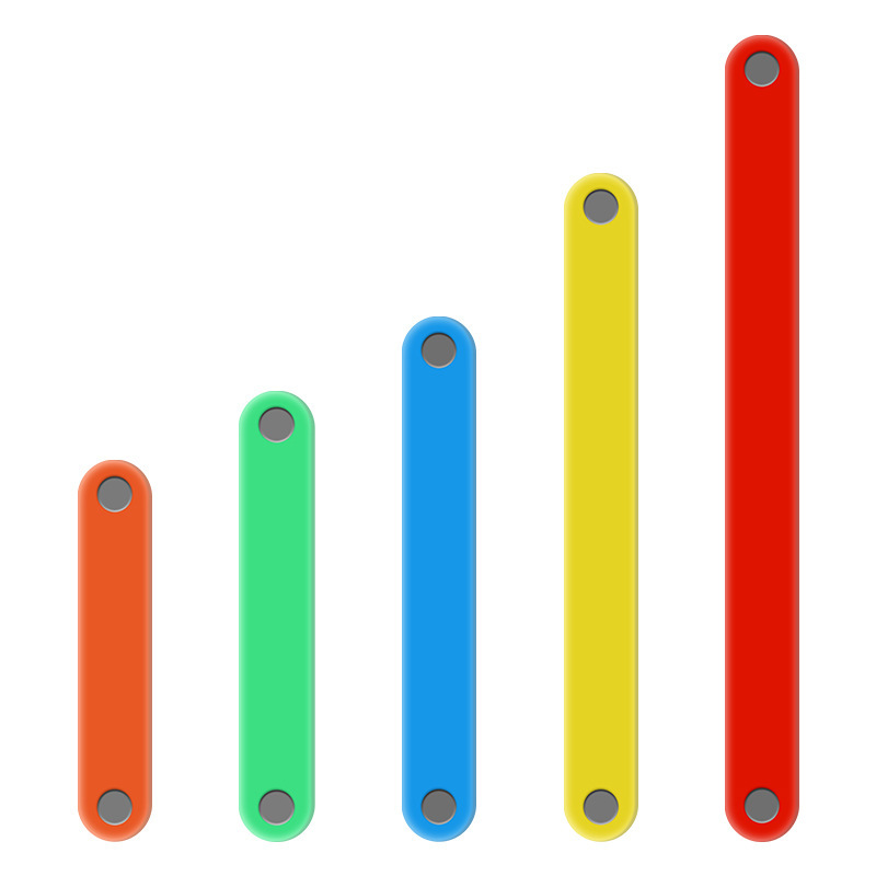 Magnetic Polygon Splicing Strips Triangle Three-Sided Relationship Graphic Splicing Teaching Aids Parallelogram Activity Frame