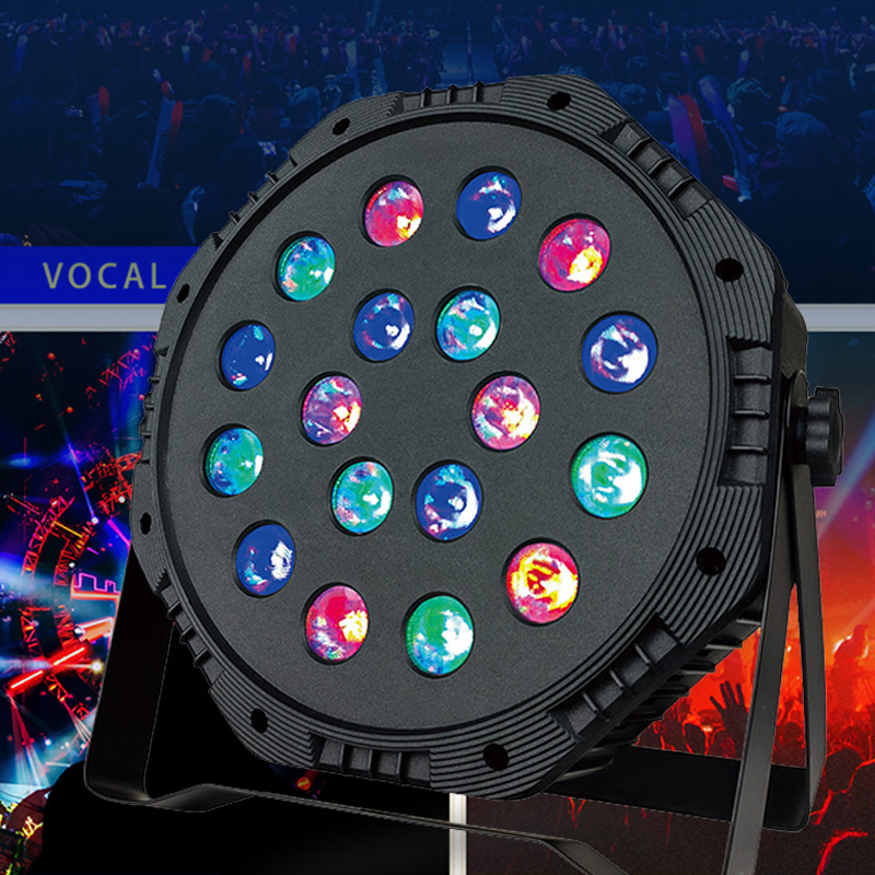 Cross-Border Led 10W Stage Light Ktv Wedding Performance Bar Stage Flash Par Light Sound-Controlled 18 Beads 36 Beads Par Light