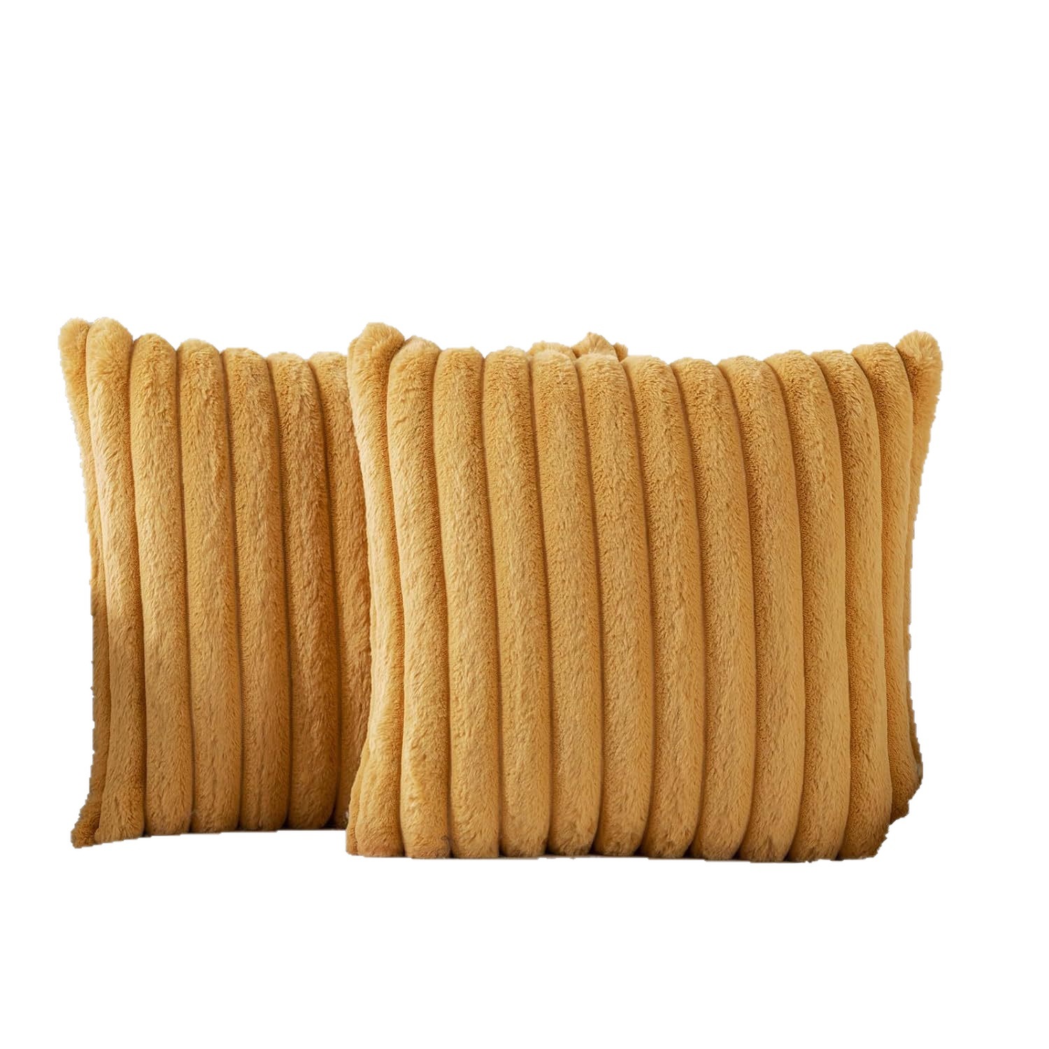 Rabbit Fur Pillowcase Striped Plush Nordic Style Sofa Cushion Ins Style Home Striped Decorative Rabbit Fur Pillowcase