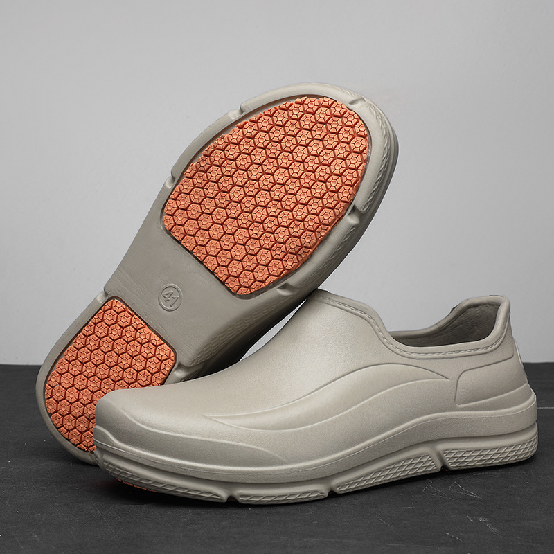 2024 New Arrival Waterproof Men's Casual Shoes Lightweight Non-Slip Chef Shoes for Men and Women Operating Room Rubber Sole Tool Shoes for Men