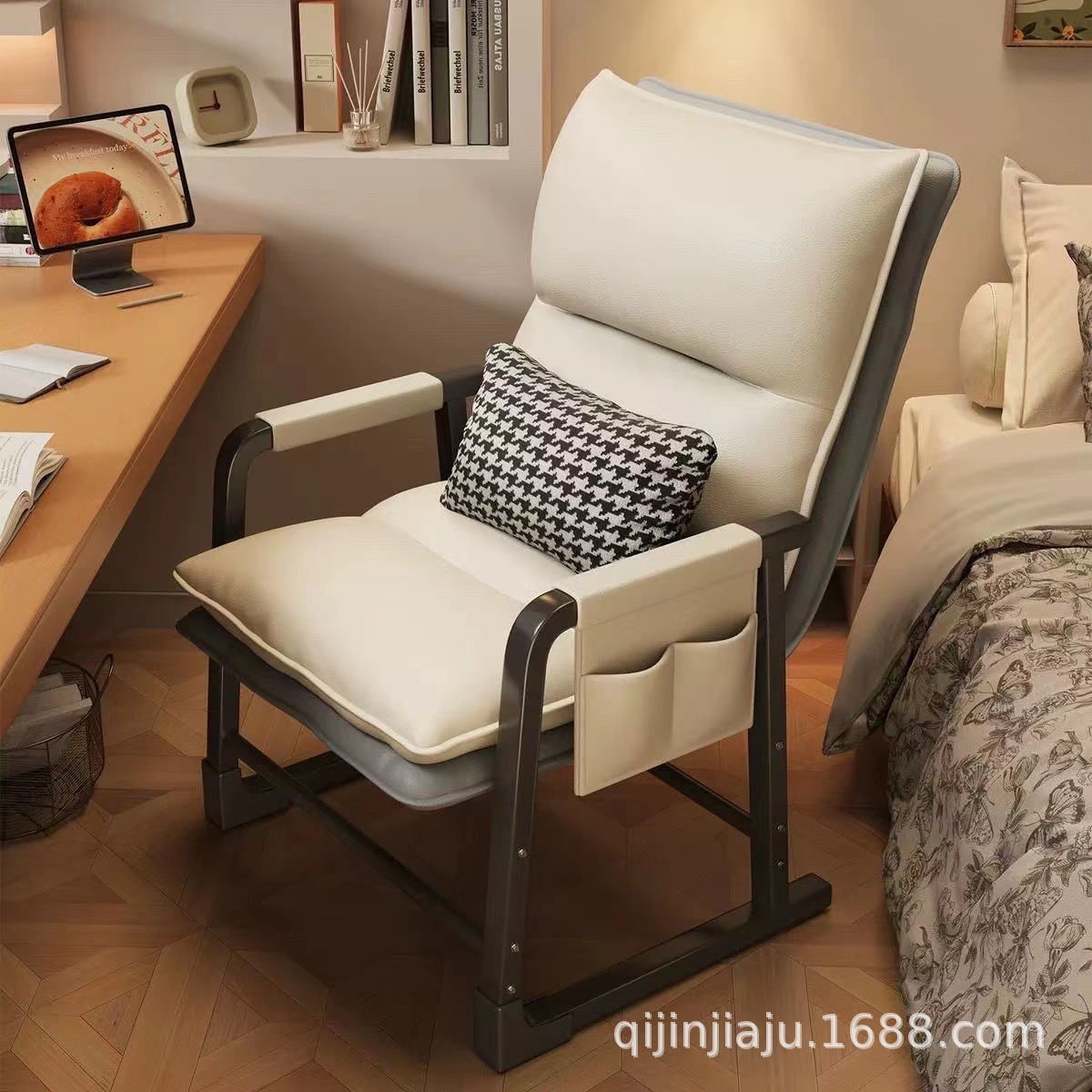 Office Office Chair Reclining and Adjustable Lunch Break Lounge Chair Home Dormitory Bedroom Sitting for a Long Time Without Fatigue Leisure E-Sports Chair