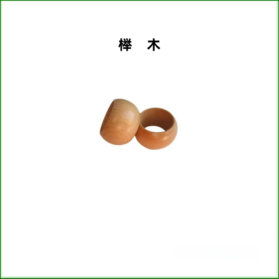 Manufacturer Processing Hotel Decoration Lotus Wood Napkin Ring Custom Solid Wood Decorative Napkin Buckle Napkin Ring Processing